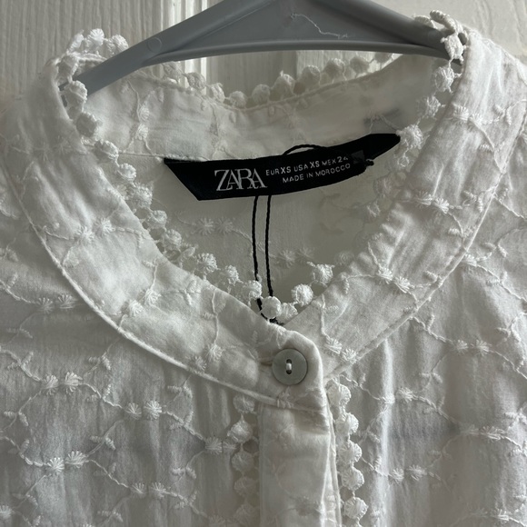 High collar long sleeve Zara xs top - Picture 5 of 6